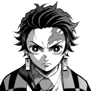 manga Tanjiro PFP intense expression