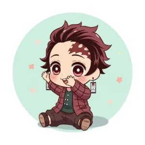 Tanjiro adorable chibi profile icon