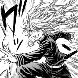 Reze monochrome manga profile picture