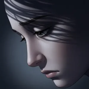 sad femboy profile picture soft emotional look