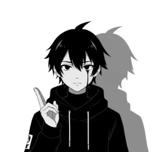 Reze Chainsaw Man monochrome PFP