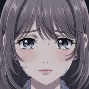 sad femboy PFP delicate expression profile
