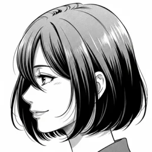 Reze black and white manga aesthetic PFP