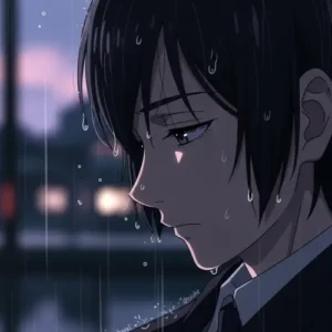 aesthetic sad PFP anime icon for profile