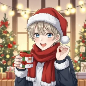 Reze festive winter anime icon