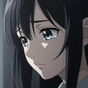 sad anime PFP blank stare thoughtful vibe