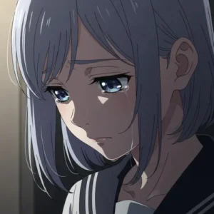 sad anime icon profile picture calm mood