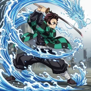 Demon Slayer Tanjiro PFP warrior