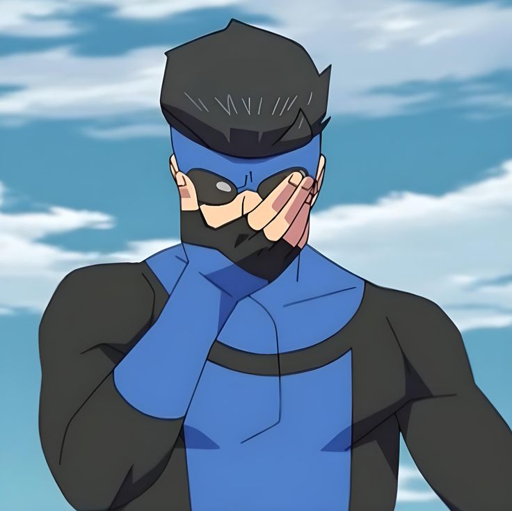 Blue suit Invincible PFP full body shot