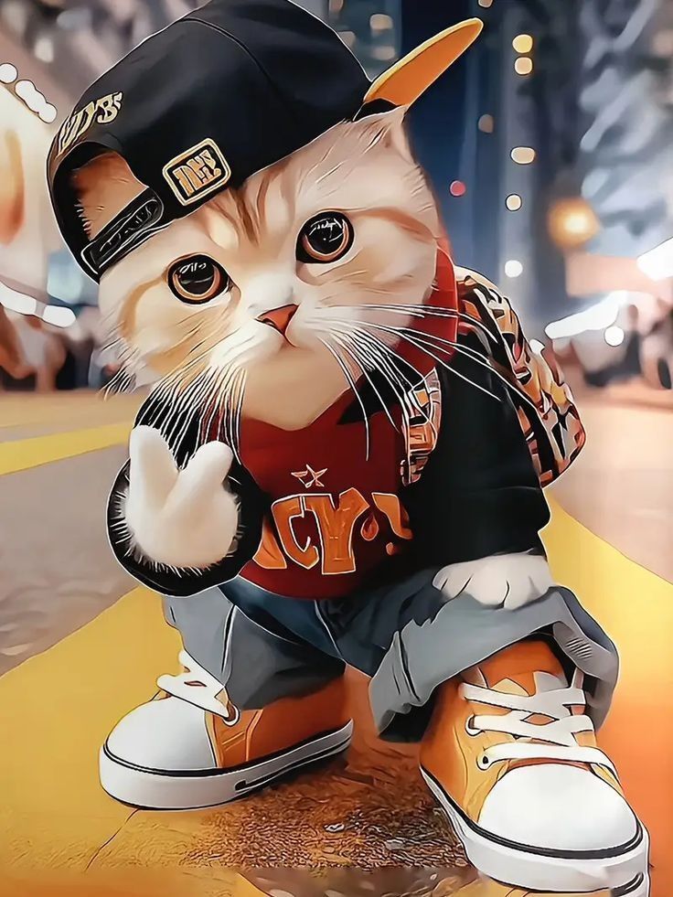 cat meme sharp focus facial expression