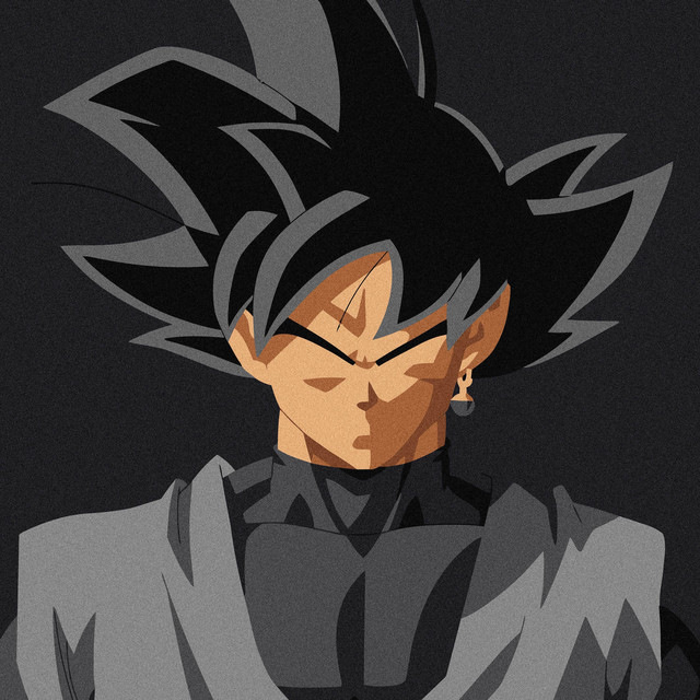 Cool Goku Black PFP sharp edit bold composition