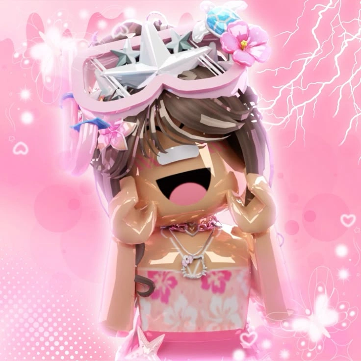 cute preppy Roblox PFP soft styling