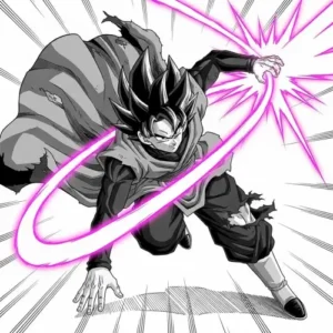 Goku Black manga PFP bold ink strokes panel art