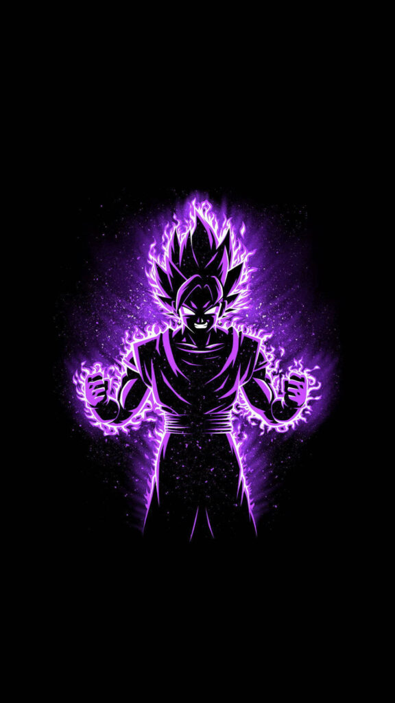 Goku Black aesthetic PFP vertical crop glowing aura