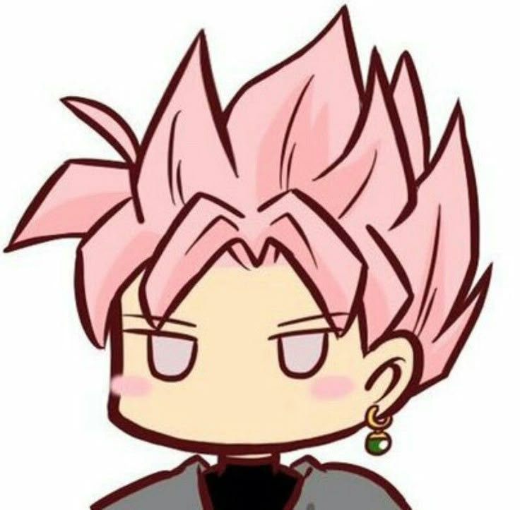 Goku Black cute PFP pastel edit calm expression