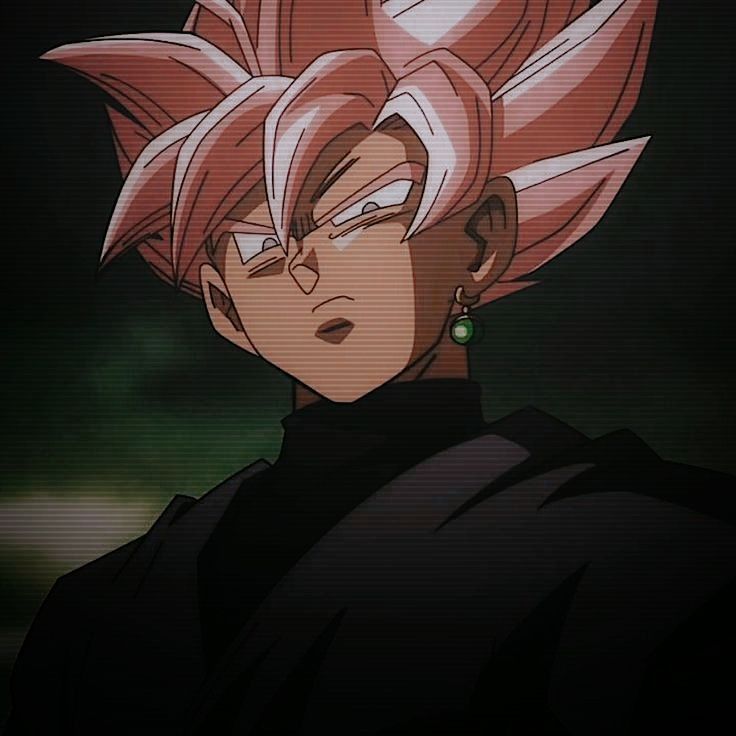 Goku Black Discord PFP glow accent