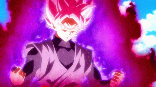 Goku Black animated GIF profile picture aura effect