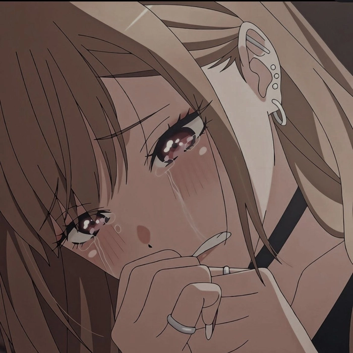 alone sad anime girl negative space