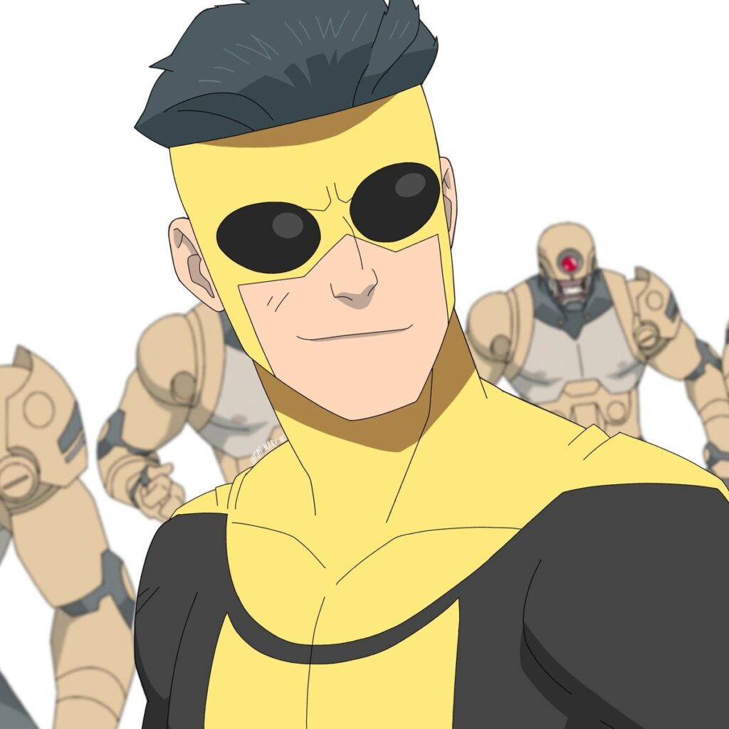 Sinister Invincible PFP with cold menacing expression
