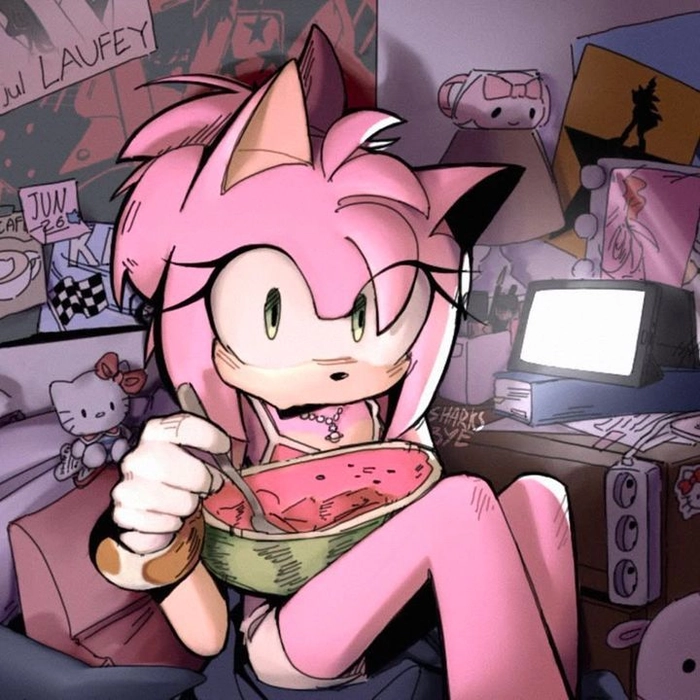 Amy Rose Halloween spooky costume