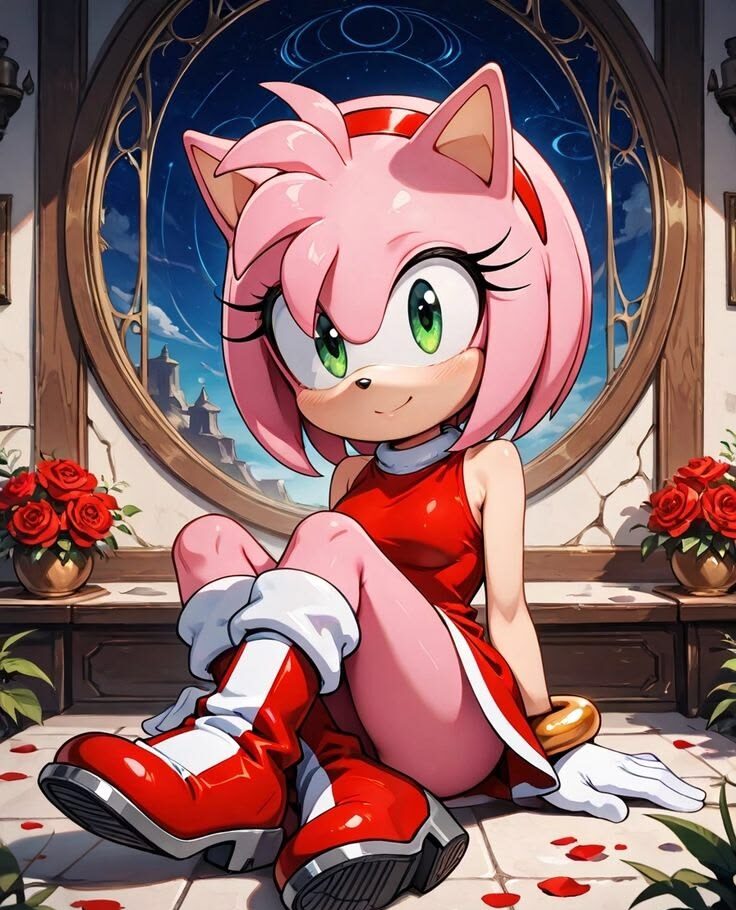 Amy Rose holiday snow warm lighting