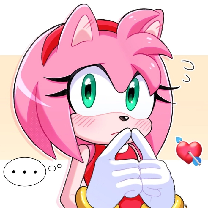 Amy Rose cute blush sparkles