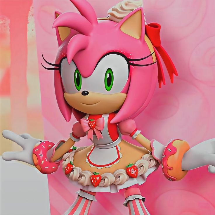 Amy Rose pink aesthetic sparkle glow