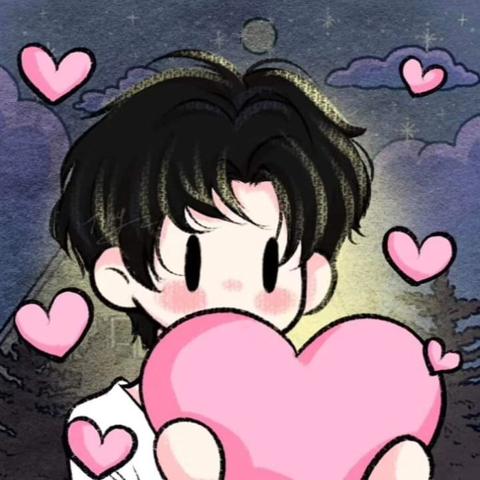 Painterly anime boy PFP with light leaks and delicate linework