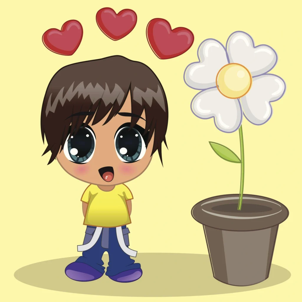 Platform-friendly anime boy PFP with balanced palette and soft filter