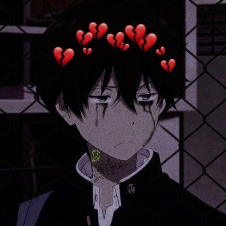 Quiet anime boy PFP with desaturated palette and distant gaze