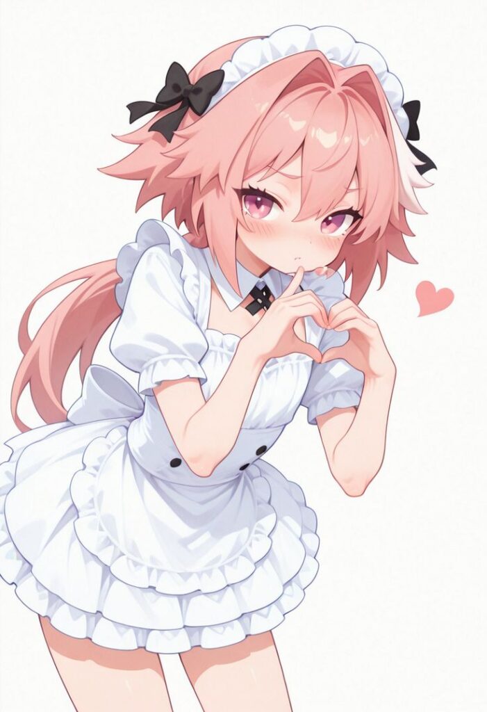 astolfo femboy PFP pastel pink