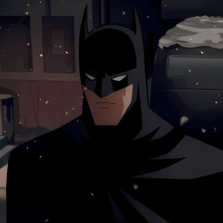 Batman PFP Discord high contrast dark server icon