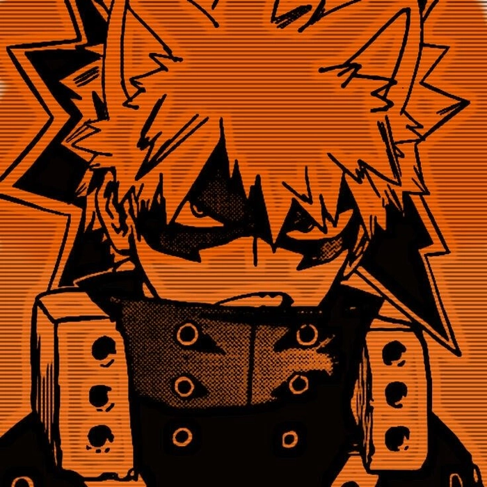 Orange PFP idea with minimalist and bold design