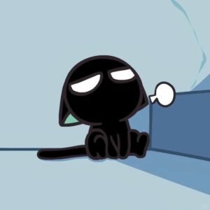 black emo PFP refined dark aesthetic