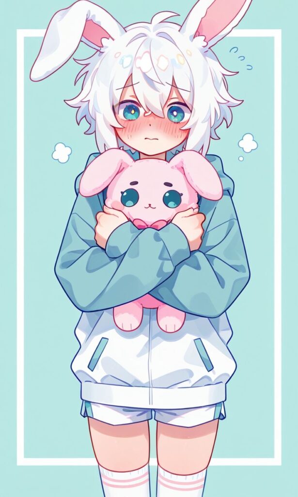 blue femboy PFP dreamy edit