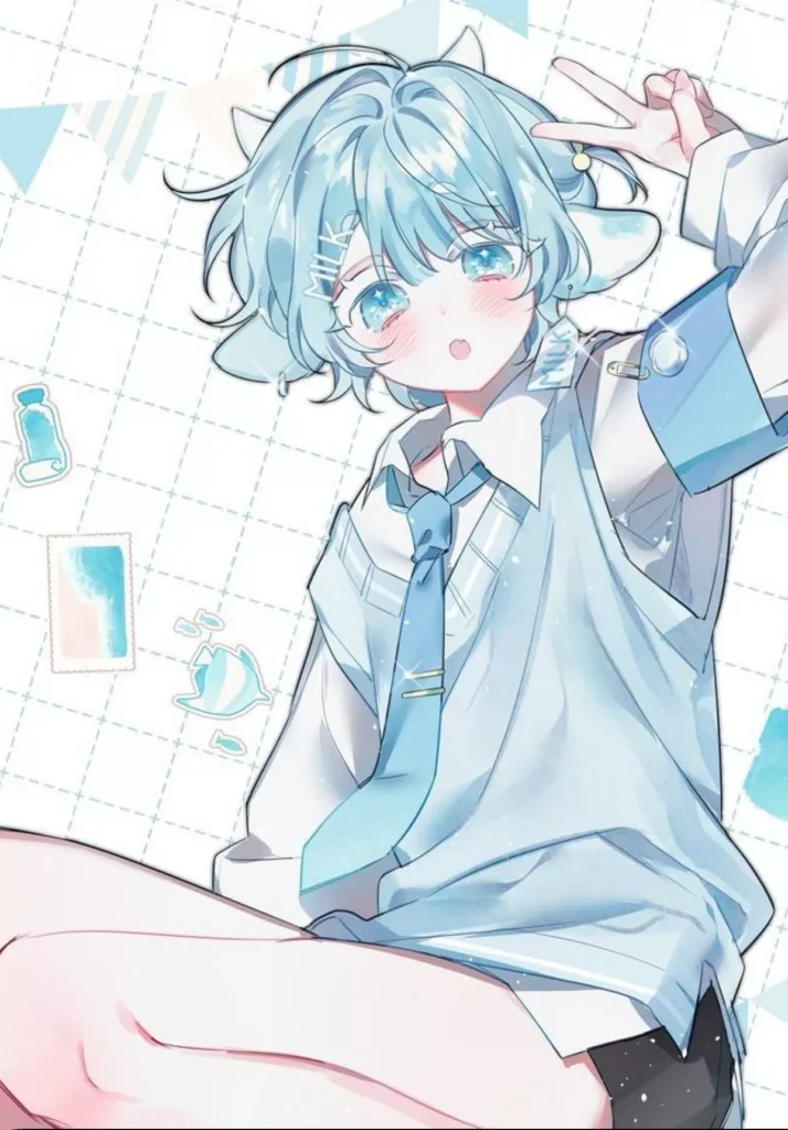 blue femboy PFP cinematic