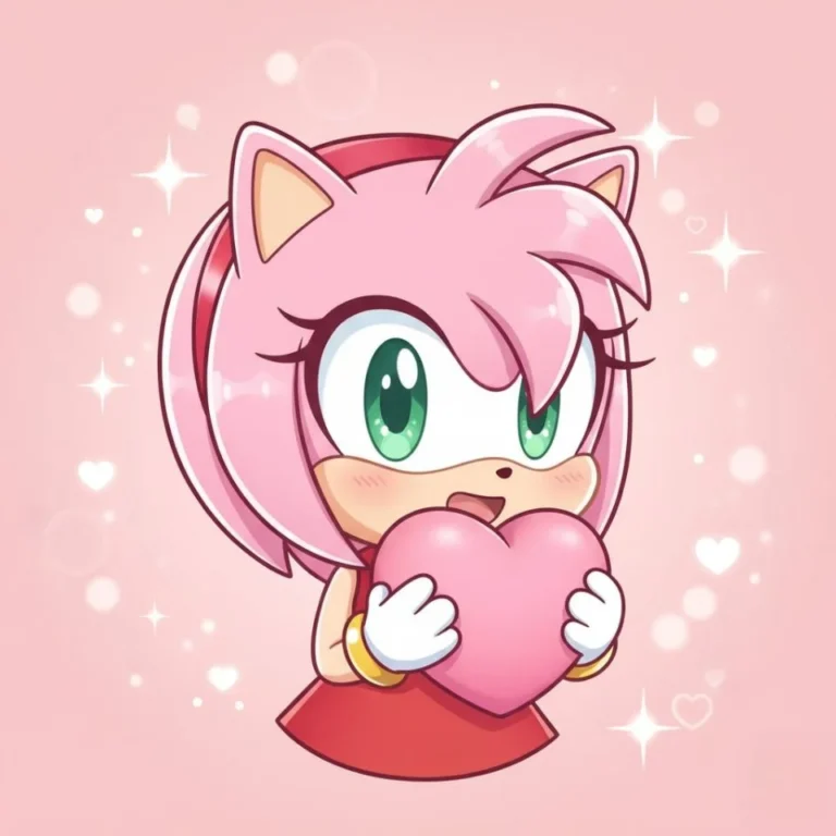 classic Amy Rose nostalgic Sonic art
