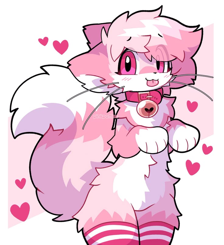 cute furry femboy PFP sparkle overlay