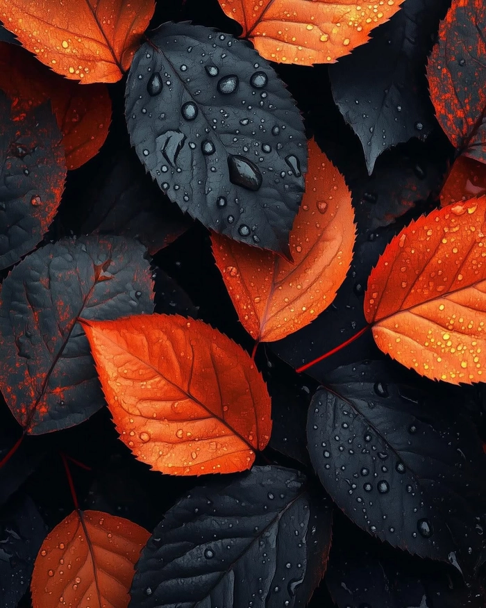 Playful cute orange profile picture with blush effect