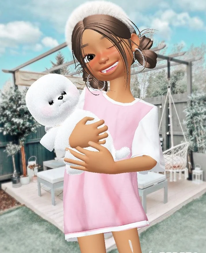 cute preppy Zepeto PFP style