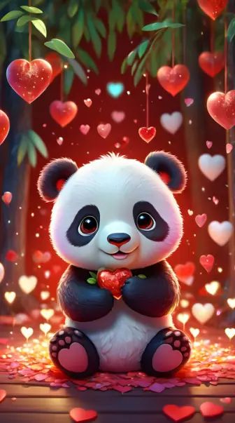 Kawaii red panda PFP with rounded features and warm amber tones