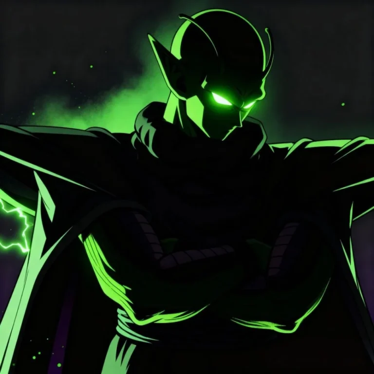 Dark Piccolo PFP with low lighting and deep shadow composition