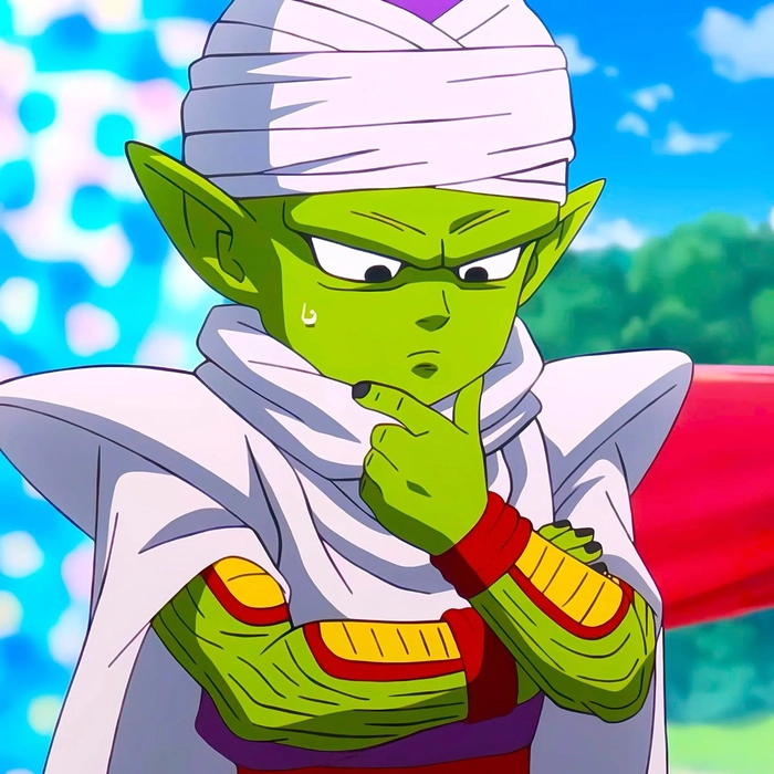 King Piccolo demon form profile picture with heavy shadows and dark atmosphere