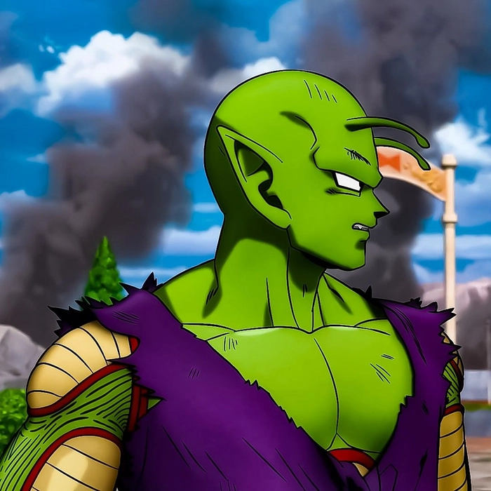 Dragon Ball Piccolo PFP with original series soft colors and classic style