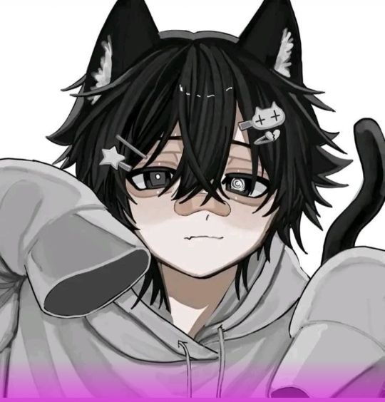 emo femboy PFP moody lighting