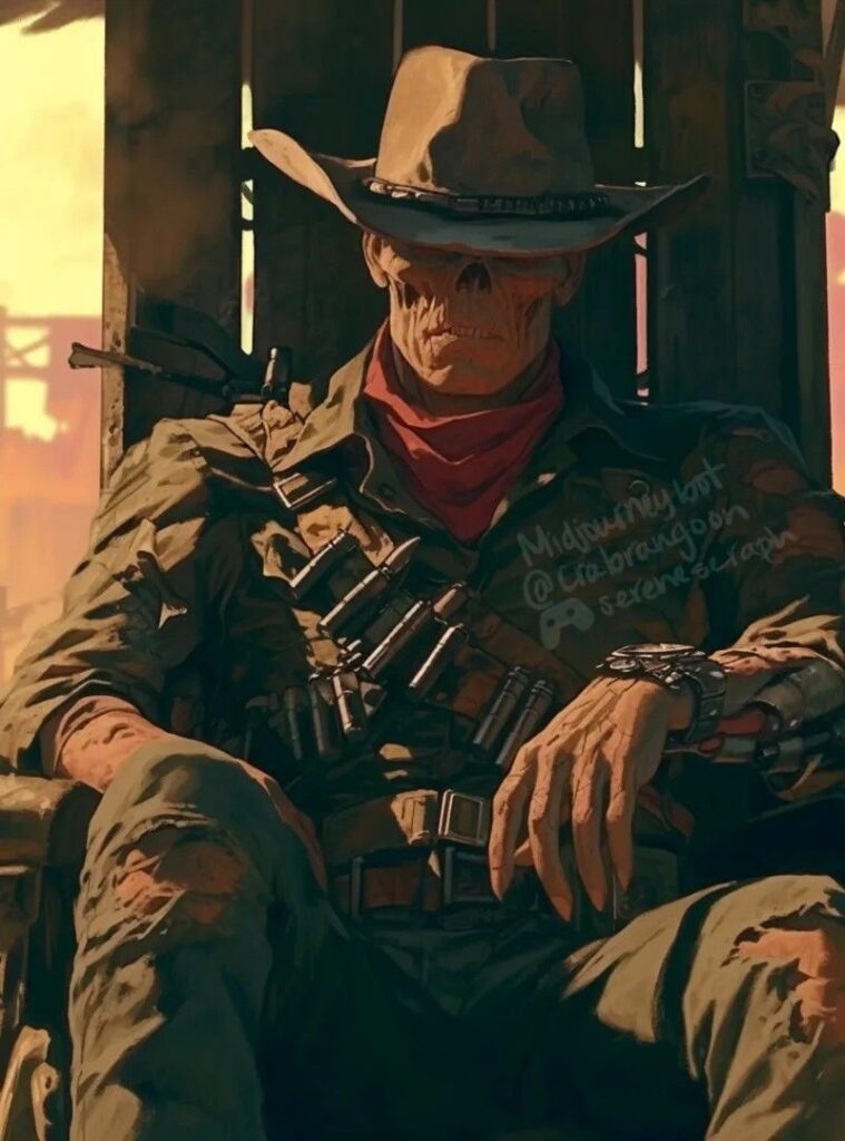 Fallout 2 PFP dark humor wasteland character