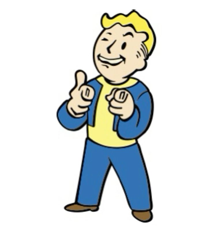 Fallout Vault Boy PFP retro cartoon