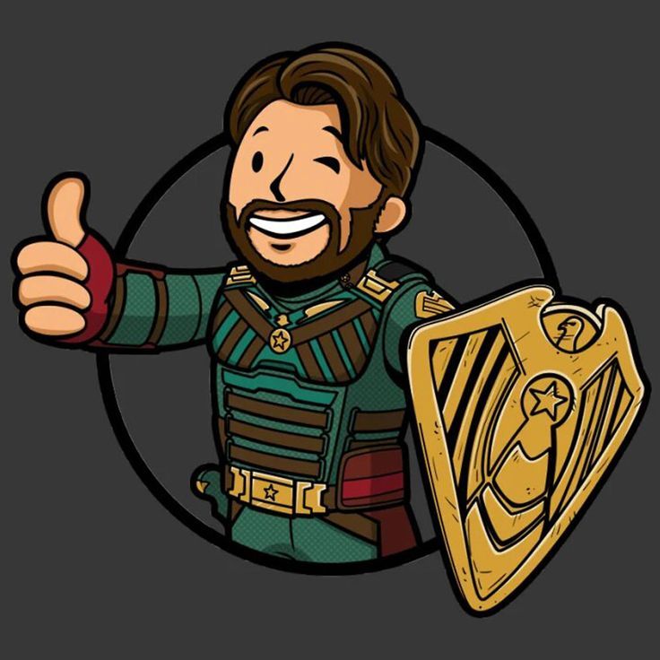 Fallout Vault Boy profile picture propaganda poster