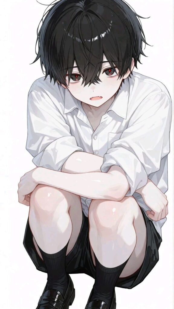 femboy manga PFP screen tone