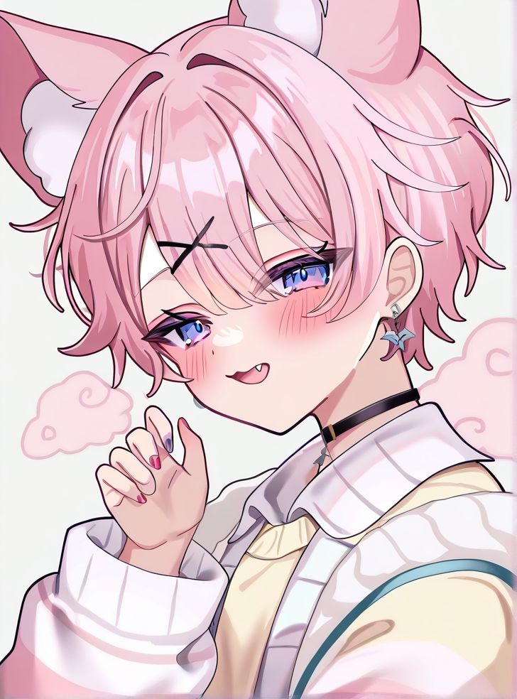 femboy PFP anime blush edit